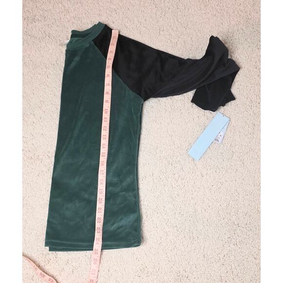 Cat & Jack Sleepwear Top Green/Black Long Sleeve Size XL (16) Flame Resistant - Picture 5 of 6